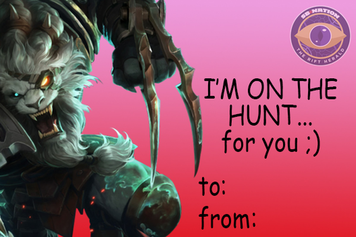 Here are some League valentines to send to that special someone - The Rift  Herald