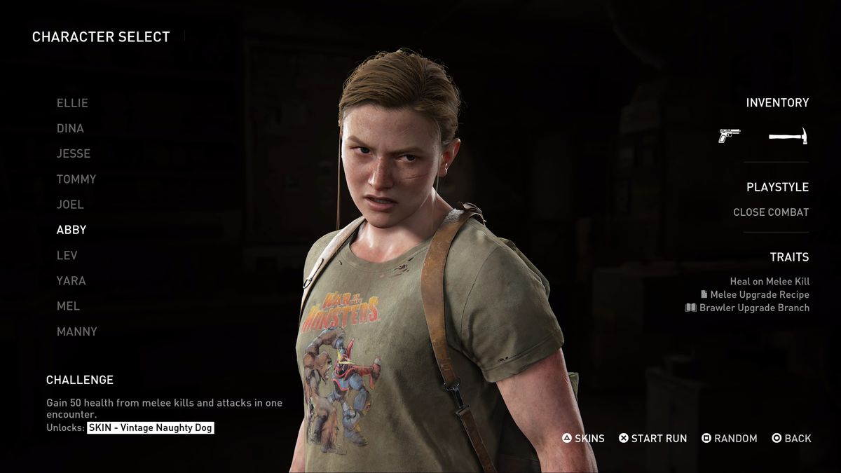 A look at Abby in The Last of Us Part 2 Remastered