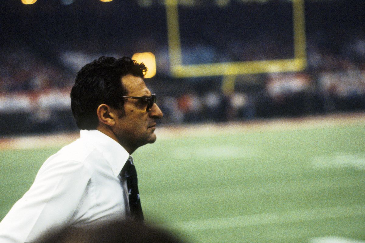 Jan 1, 1983; New Orleans, LA, USA, FILE PHOTO; Penn State Nittany Lions head coach Joe Paterno on the sideline against the Georgia Bulldogs in the 1983 Sugar Bowl at the Superdome. Mandatory Credit: Malcolm Emmons-US PRESSWIRE