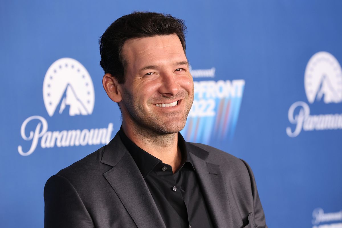 NEW YORK, NEW YORK - MAY 18: Tony Romo attends the 2022 Paramount Upfront at 666 Madison Avenue on May 18, 2022 in New York City.
