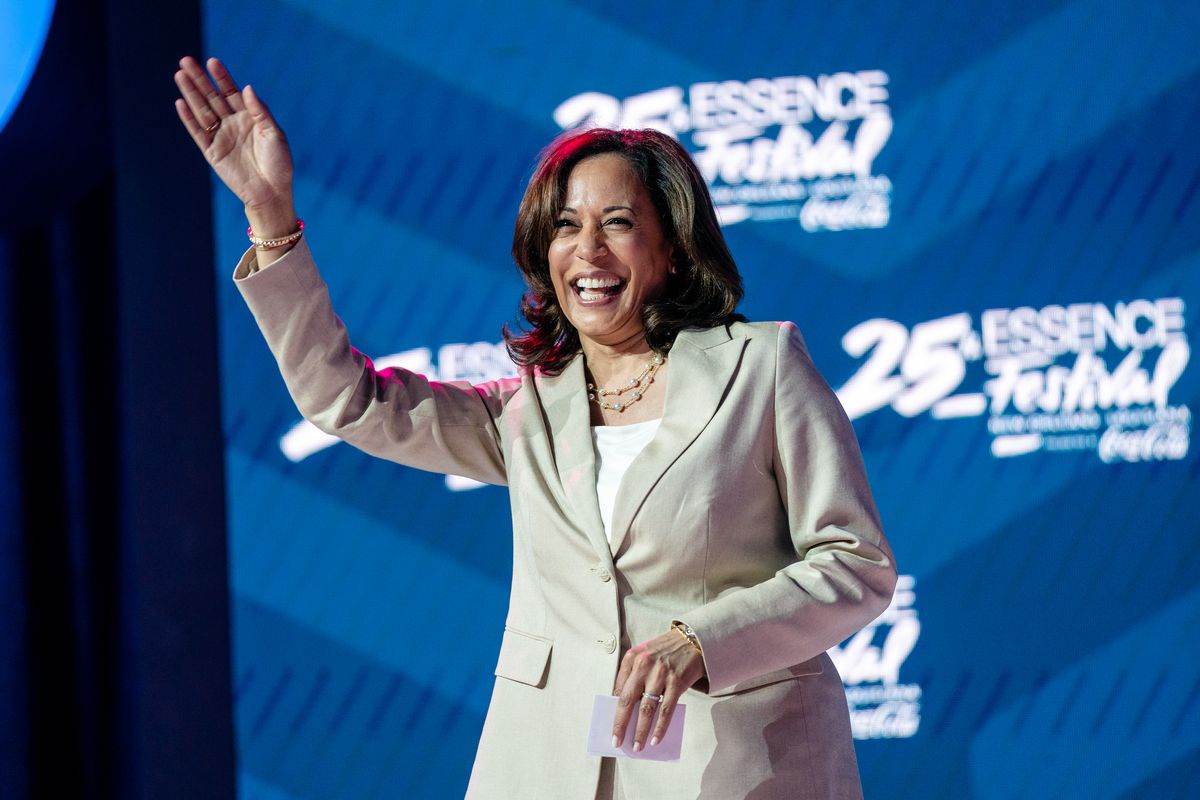 California Senator Kamala Harris speaks during the 25th Essence Festival at Ernest N. Morial Convention Center on July 06, 2019 in New Orleans, Louisiana. 