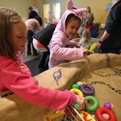 Make-A-Wish Utah's annual Easter egg hunt for children facing life-threatening medical conditions at the Discovery Gateway Museum in Salt Lake City on Saturday, March 19, 2016. 