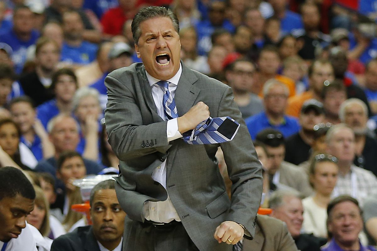 There's not much reason for Kentucky coach John Calipari to be mad this season, given the way his Wildcats have bludgeoned any and all opponents.