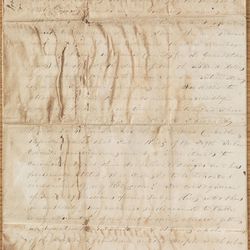 A bill of damages, dated June 4, 1839. While imprisoned in Clay County, Missouri, Joseph Smith dictated an epistle encouraging church members to write affidavits documenting their suffering and losses in Missouri. Smith estimated his own losses to total $100,000.