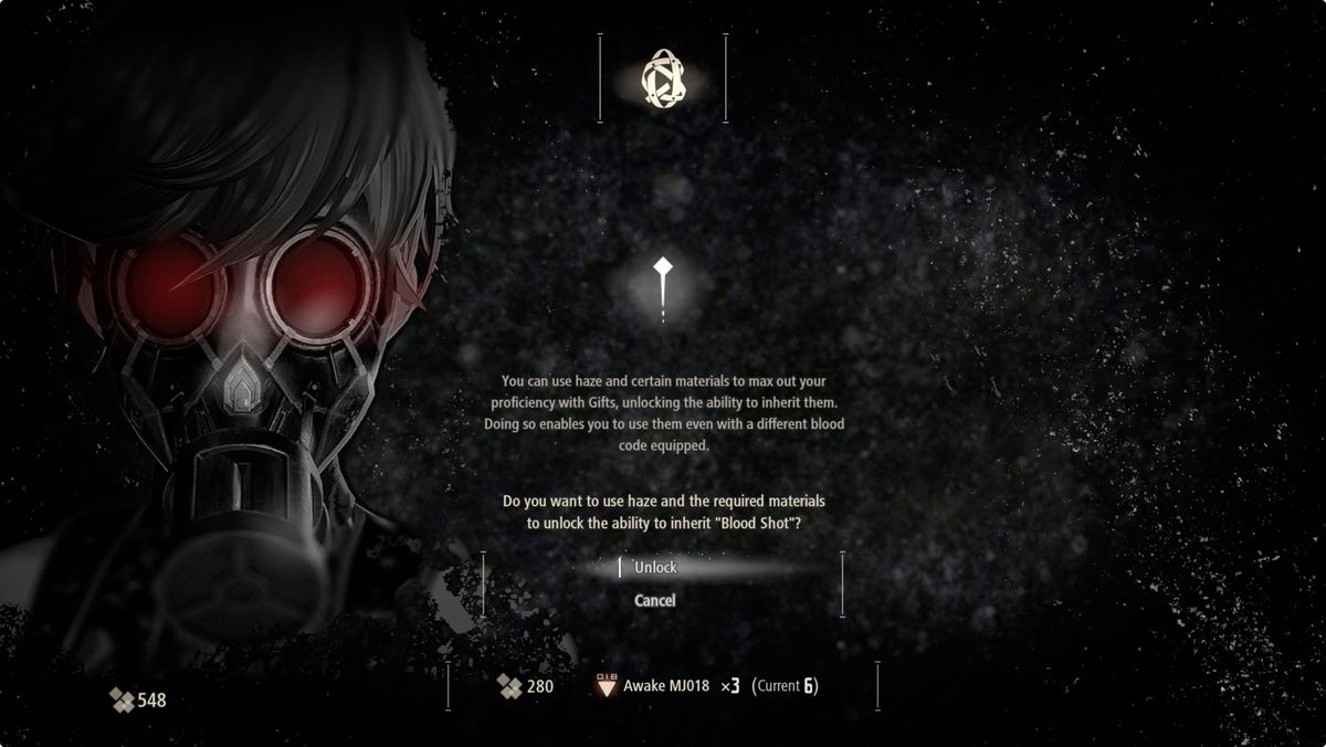 Code Vein mastering gifts makes them inheritable