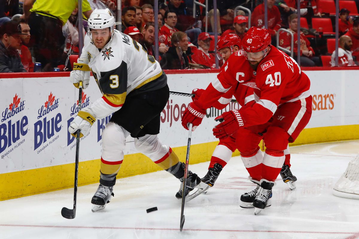 NHL: Vegas Golden Knights at Detroit Red Wings
