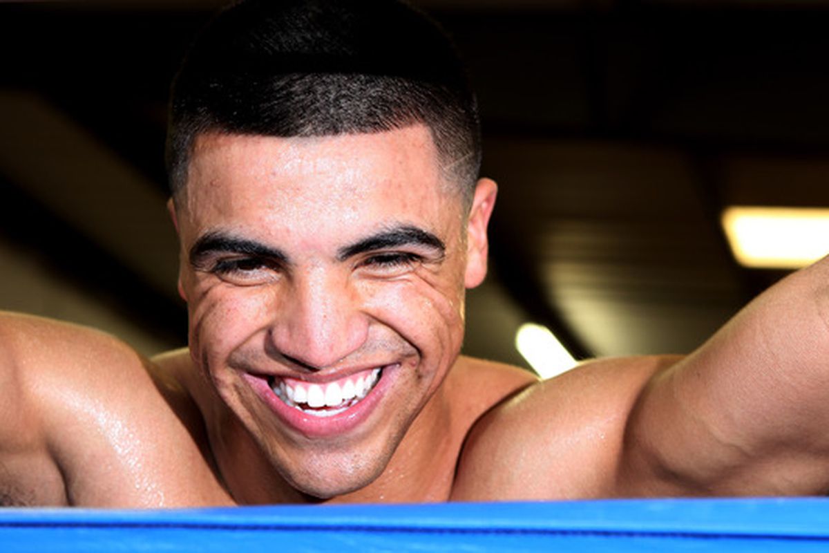 Victor Ortiz has a lot more reason to smile after tonight. (Photo by Scott Heavey/Getty Images)
