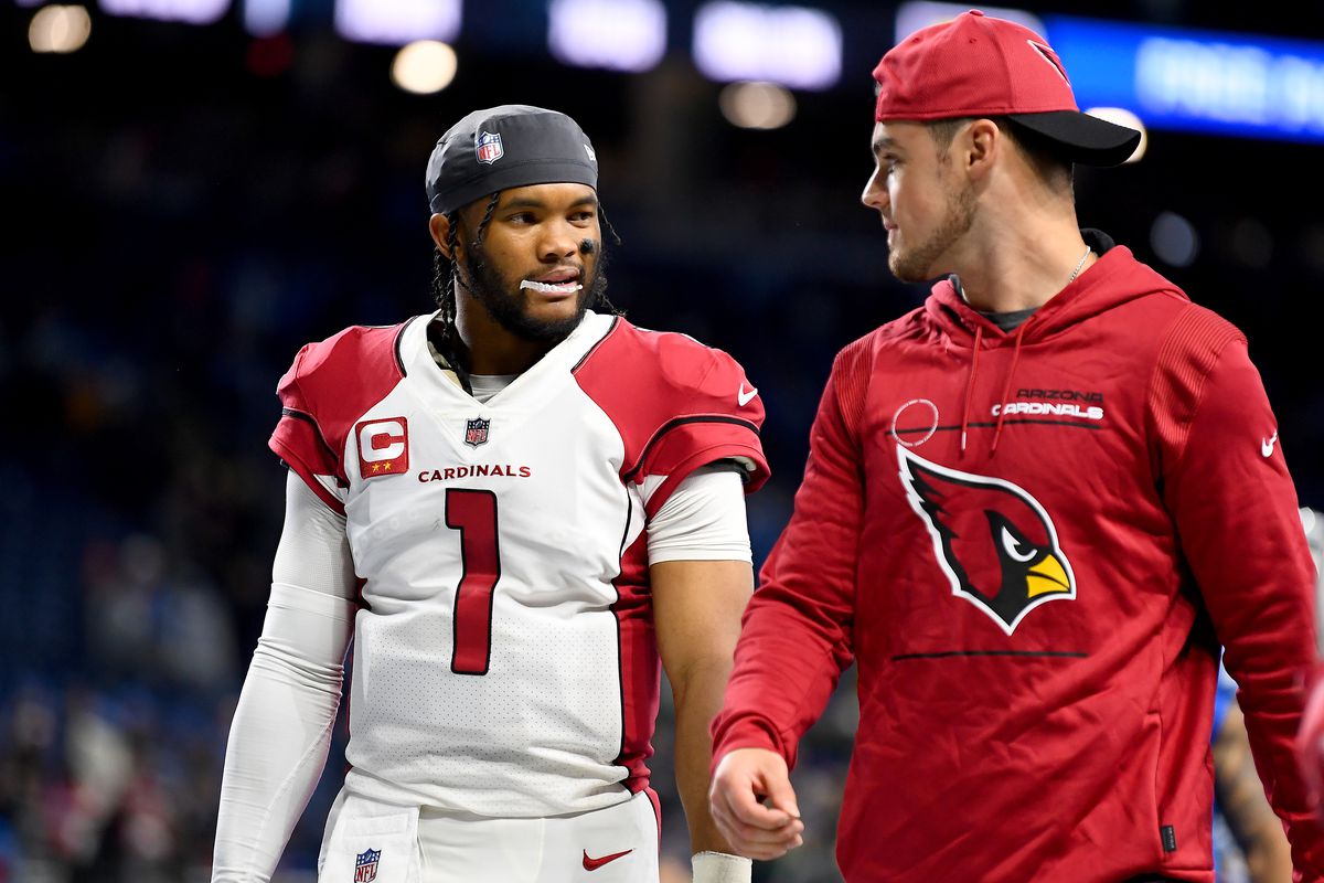 Kyler Murray #1 of the Arizona Cardinals walks off the field after their game against the Detroit Lions at Ford Field on December 19, 2021 in Detroit, Michigan.