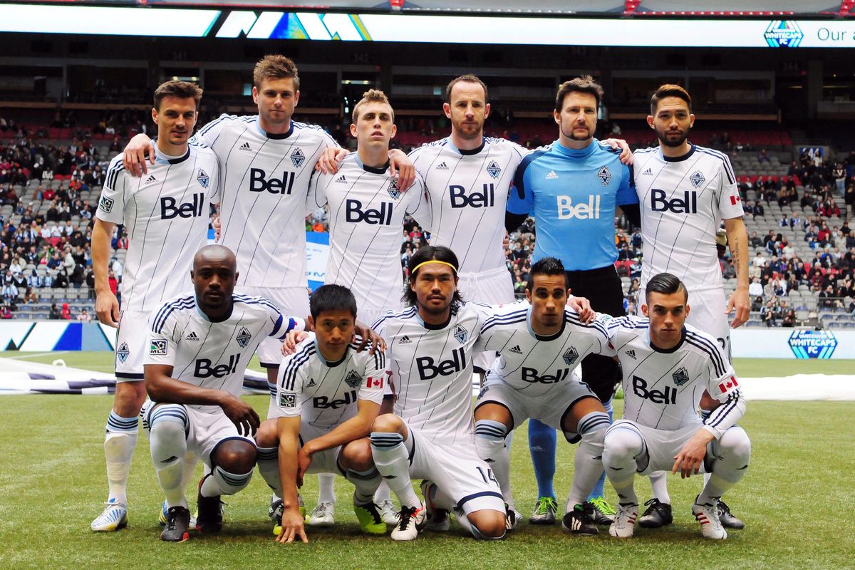 Whitecaps starting XI for the match vs. RSL on April 27, 2013.