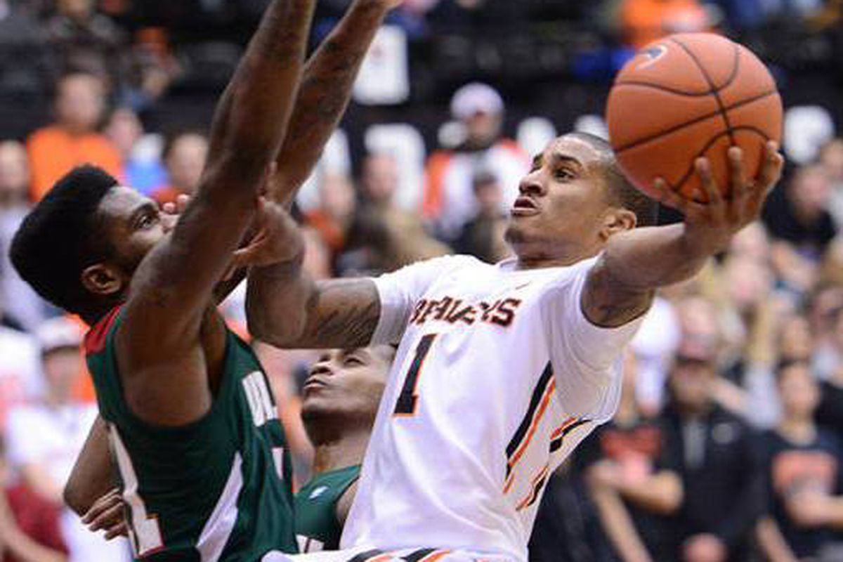 Gary Payton II leads the Beavers onto the bluff in North Portland tonight to take on the Pilots.