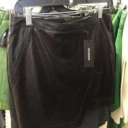 Leather skirt, $80
