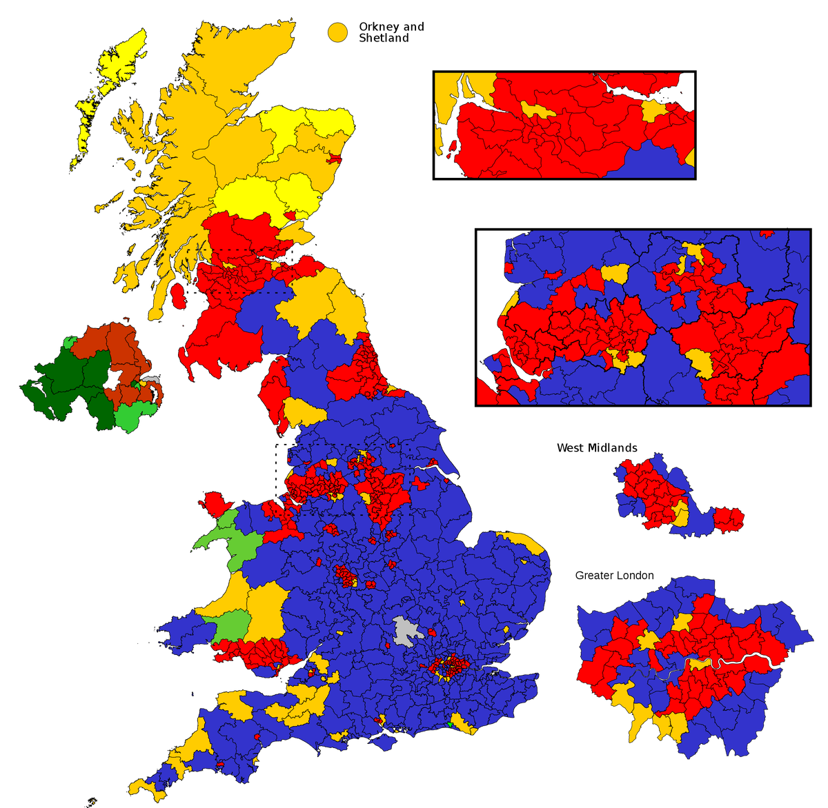 2010 UK election map