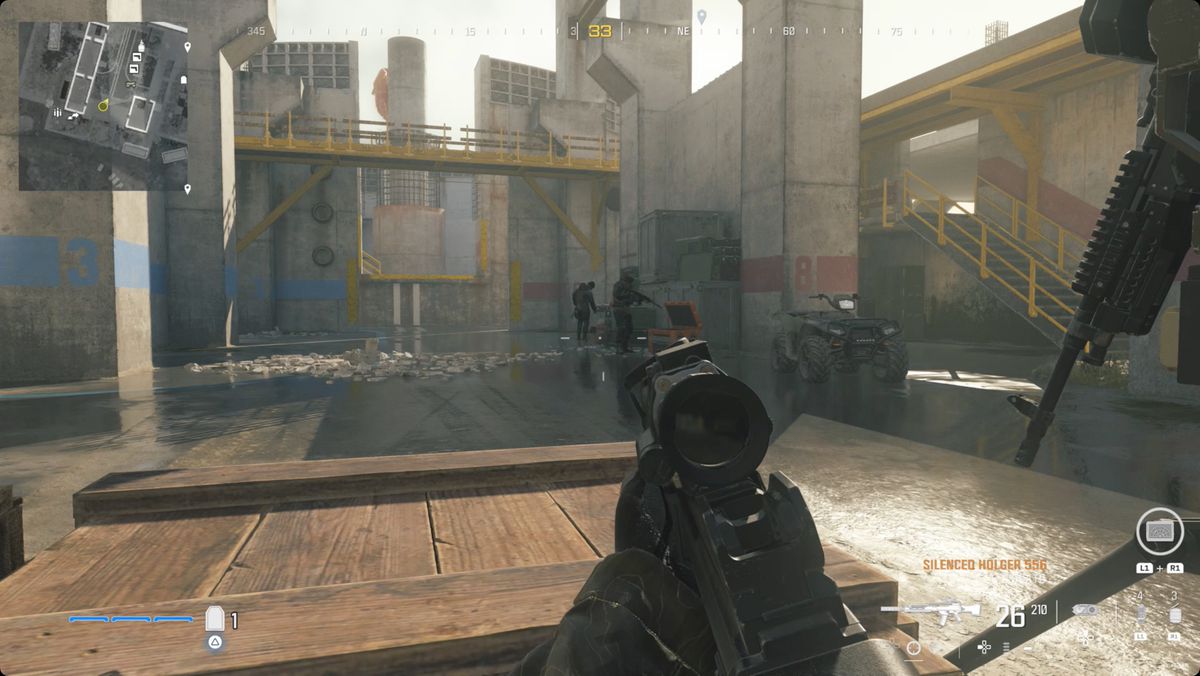 Call of Duty: Modern Warfare 3 screenshot with the Incendiary Haymaker location marked.