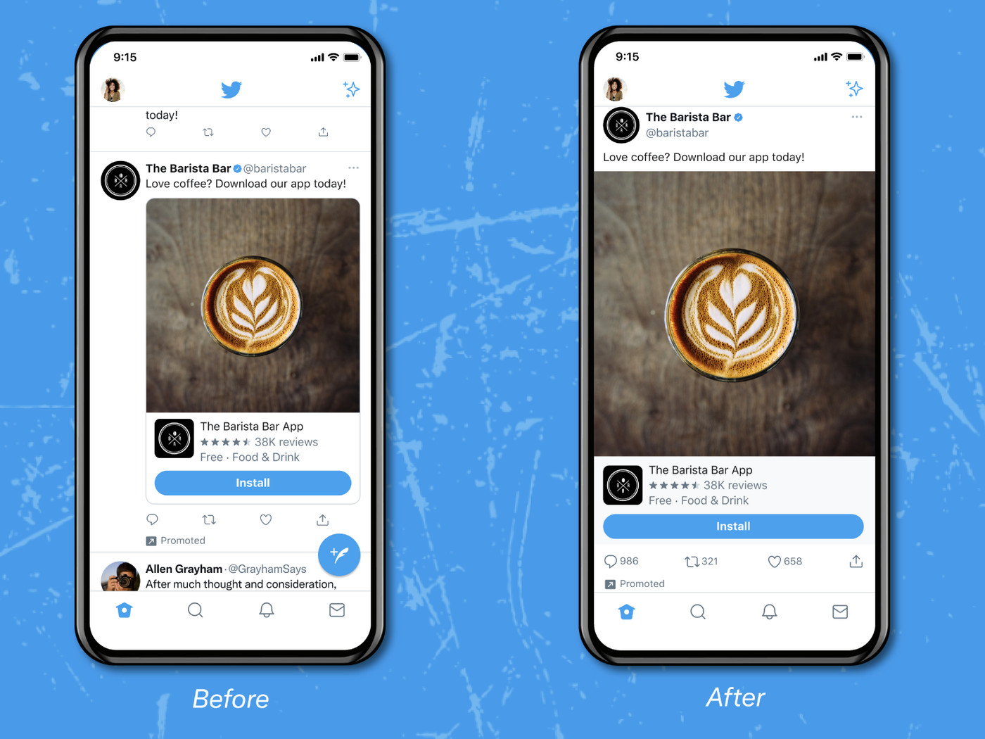 Twitter Tests Instagram Like Timeline With Edge To Edge Pictures And Videos The Verge