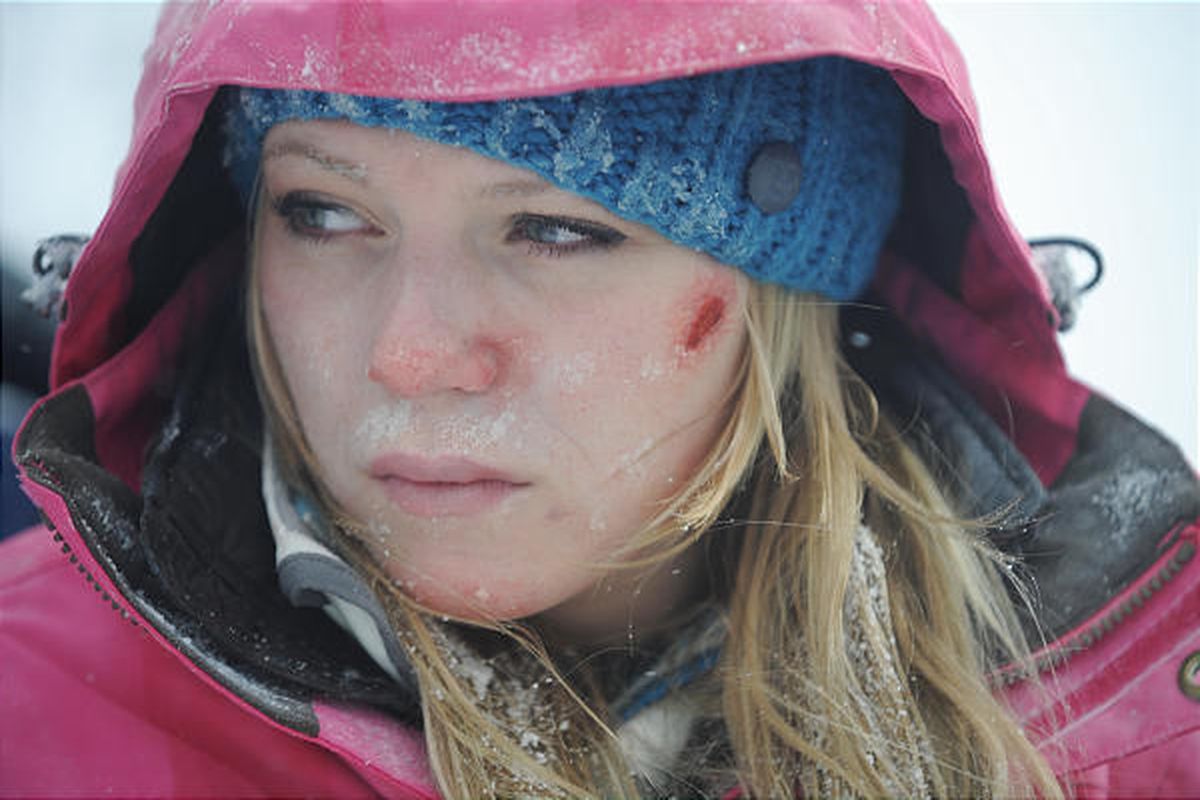 Emma Bell stars in "Frozen," a film about stranded skiers.    