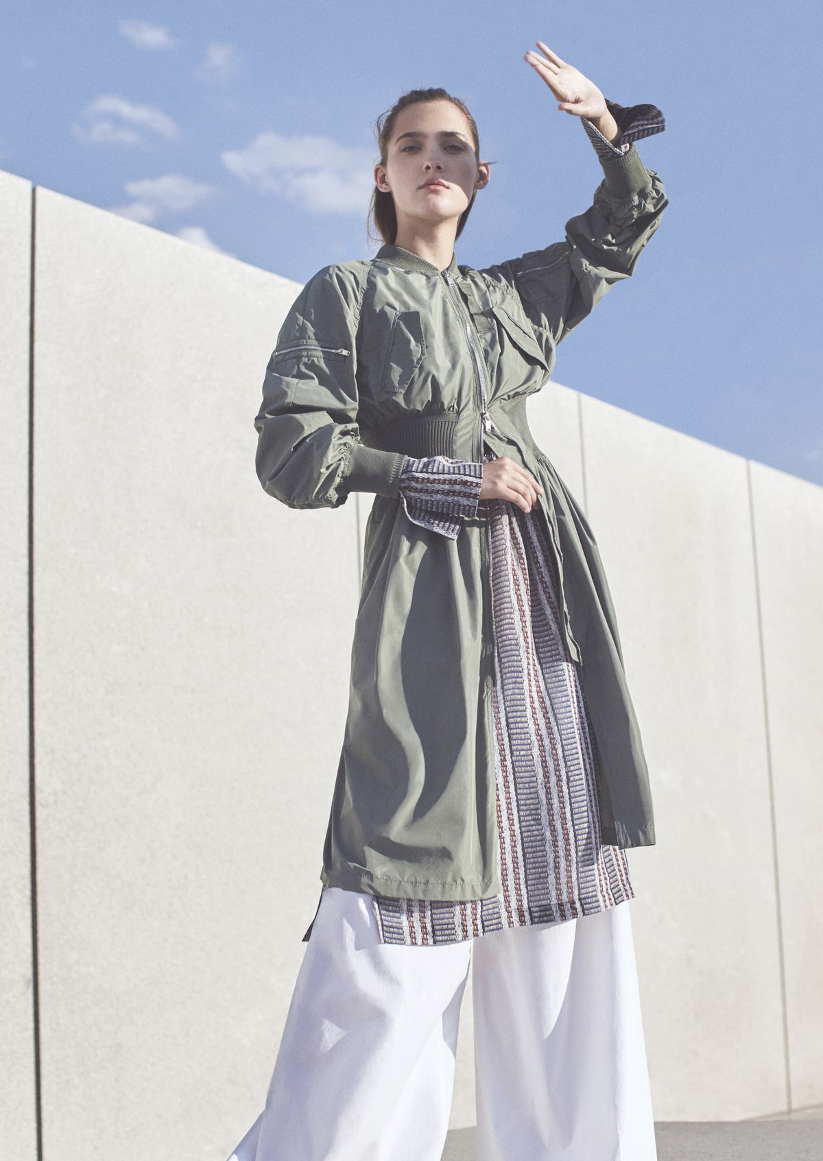 A model in the Kuho spring 2017 lookbook