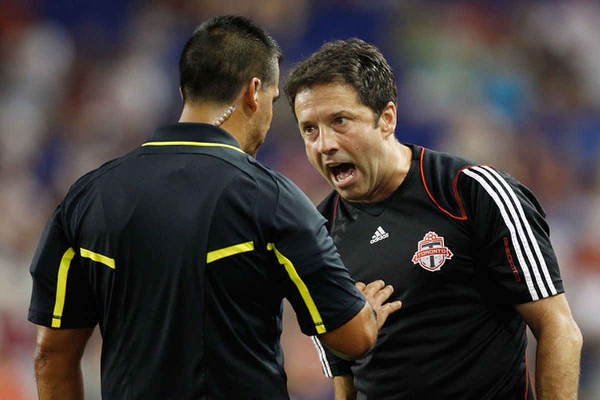 Preki: Waiting for the next chance to yell at a ref.
