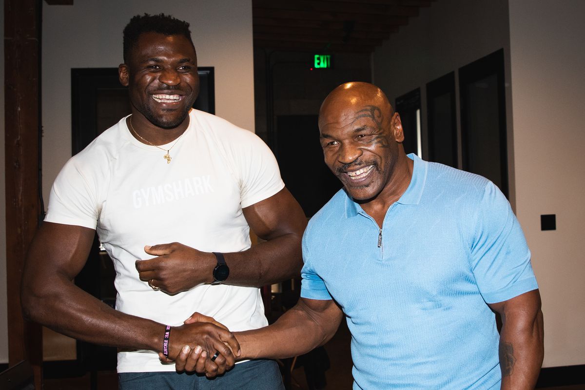 Mike Tyson to train with Francis Ngannou ahead of Tyson Fury boxing match -  MMA Fighting