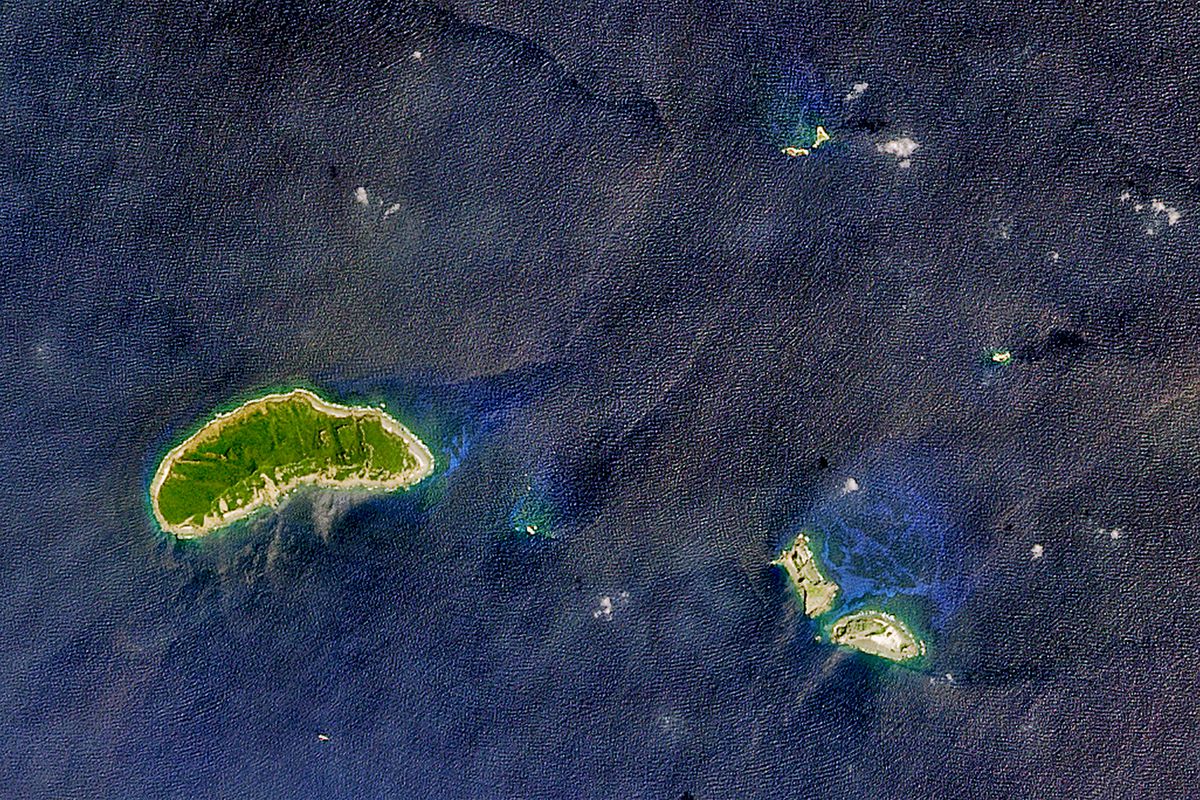 Satellite views of the Senkaku Islands