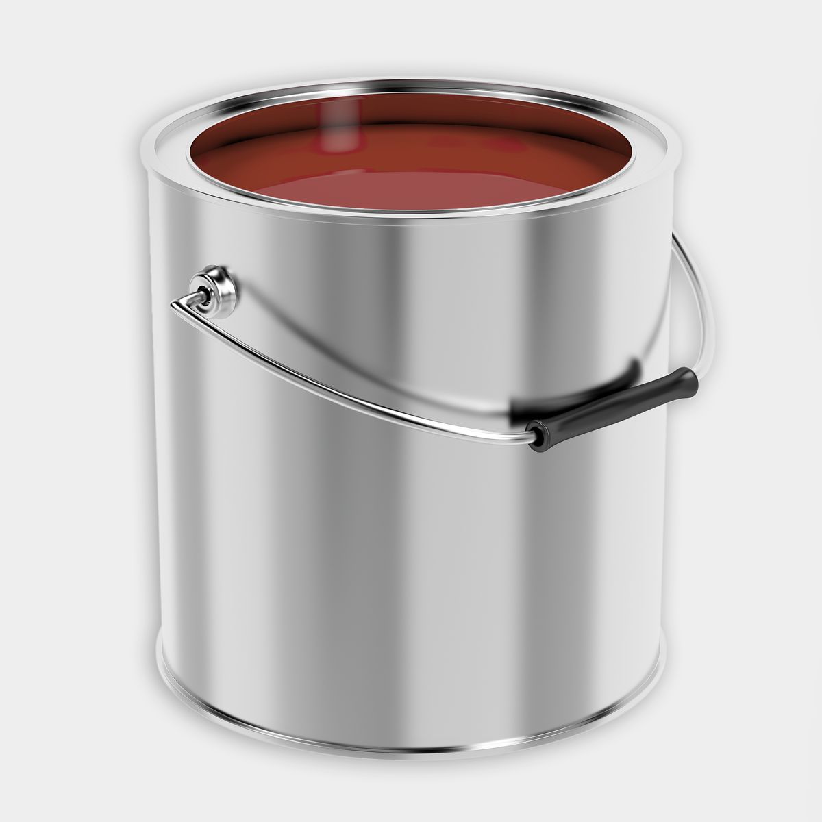 Paint can with brick colored stain