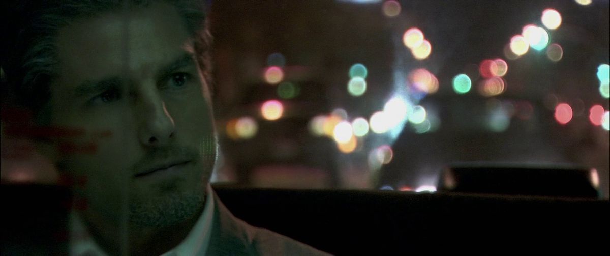 Tom Cruise is in the back of a cab in Collateral.