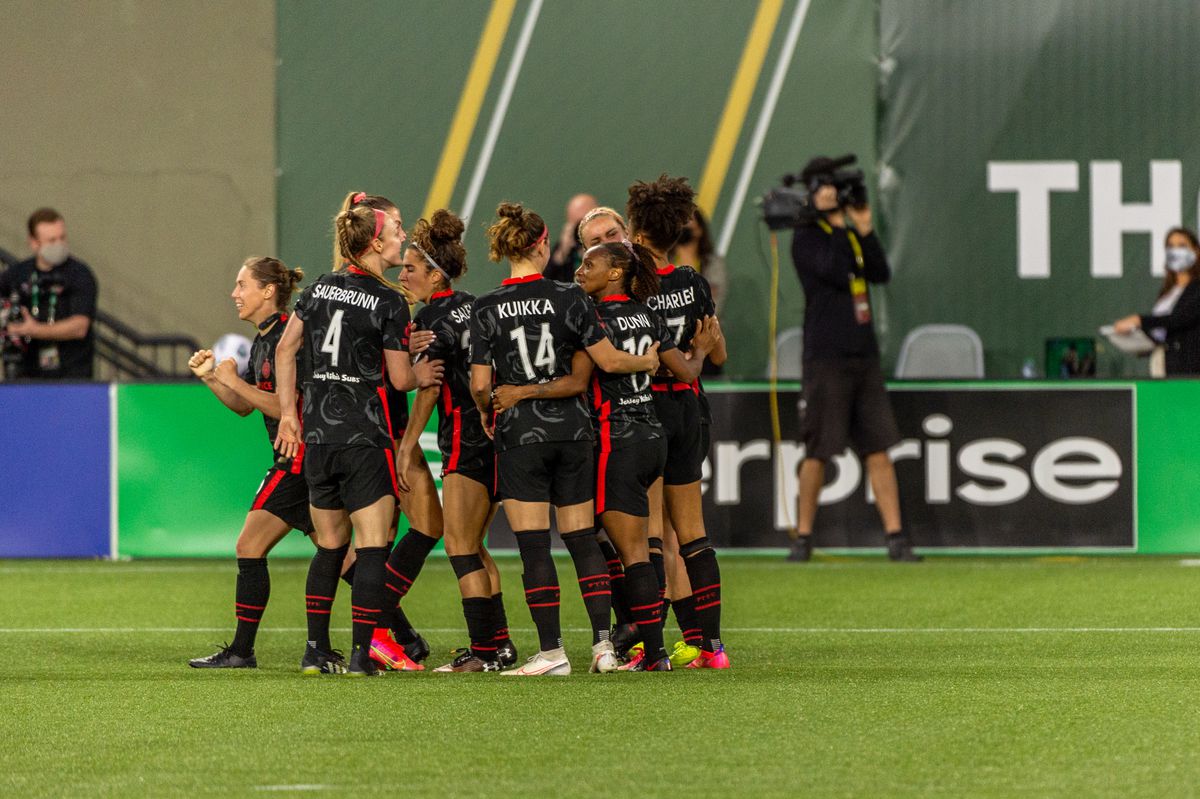 SOCCER: APR 21 NWSL Challenge Cup - OL Reign at Portland Thorns FC