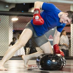 Darren Till works out Tuesday afternoon in Las Vegas.