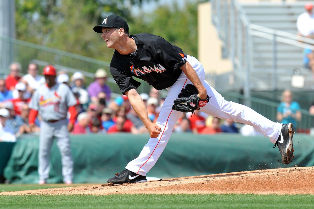 Starting pitcher Jacob Turner put up a strong effort in a losing cause for the Miami Marlins.