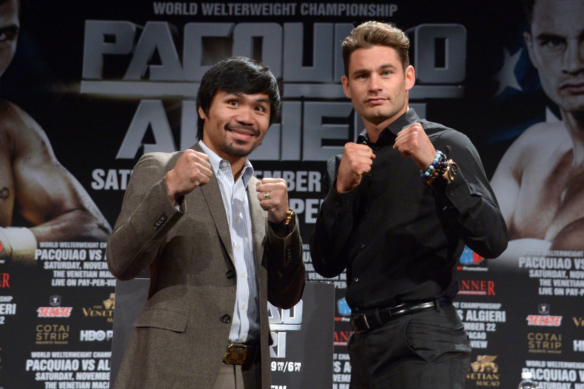 Manny Pacquiao aims to hand Chris Algieri his first career loss Saturday night.