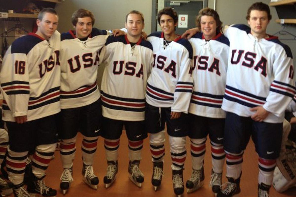 UW recruit Seamus Malone (far left) will once again don a USA sweater. 