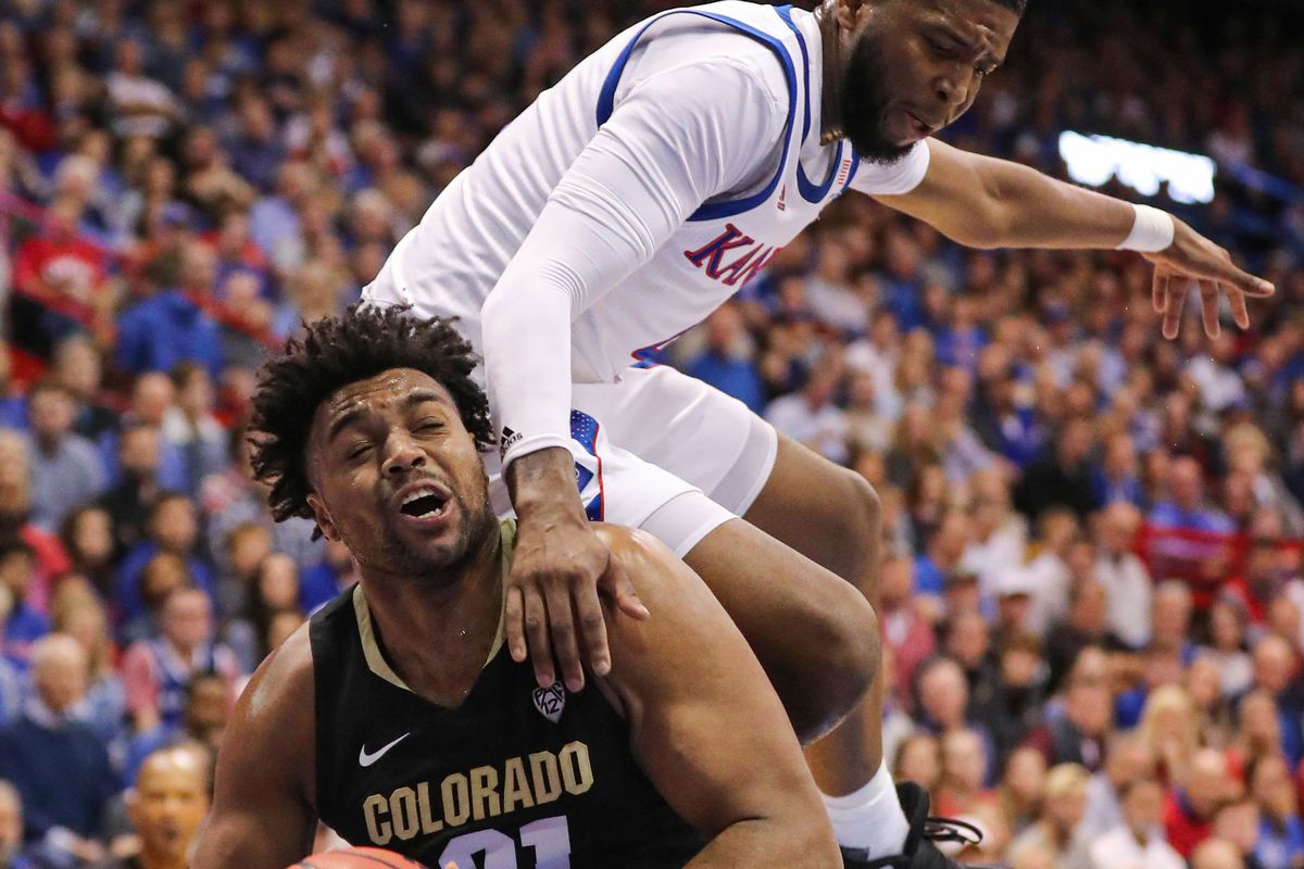 NCAA Basketball: Colorado at Kansas