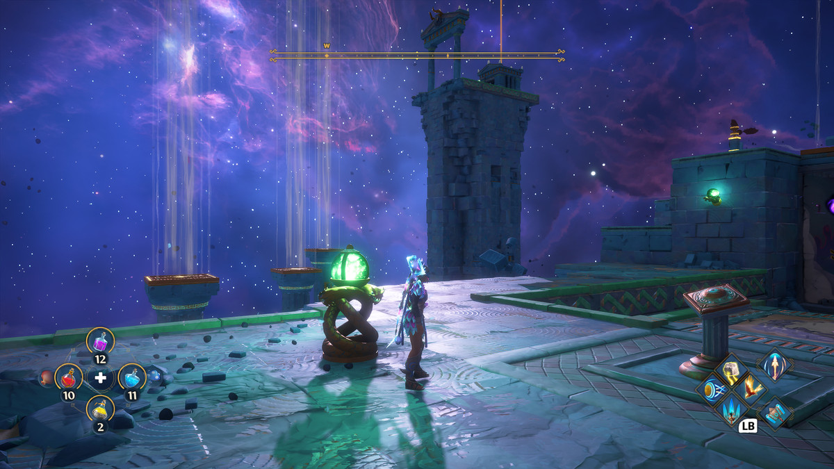 A puzzle solution for the Aiolos’s Spheres Vault of Tartaros in Immortals Fenyx Rising