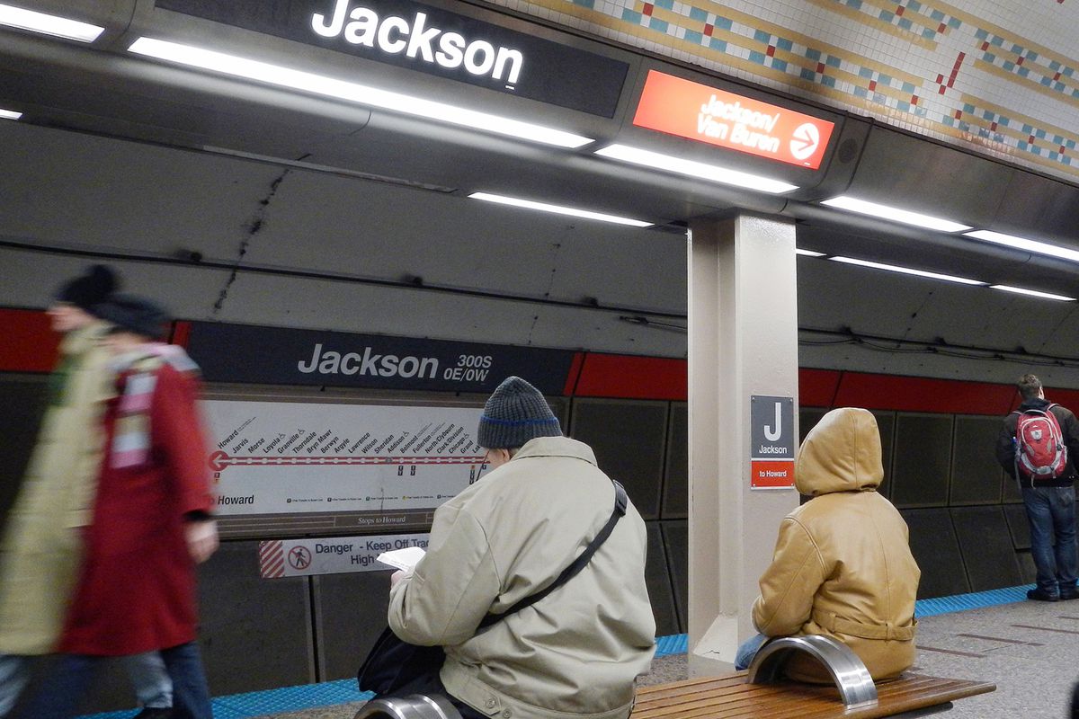 A man allegedly punched an officer in the face Dec. 9, 2020, at the Jackson Red Line stop, 230 S. State St.
