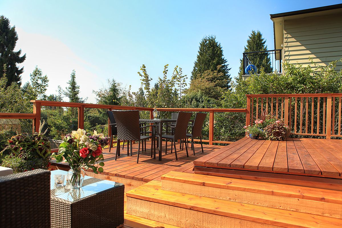 Real Cedar deck