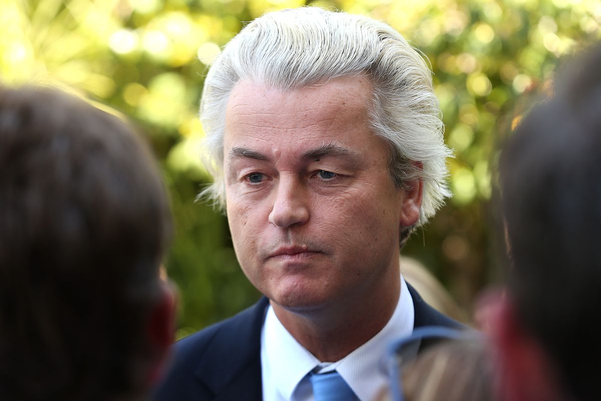 Right-Wing Dutch MP Geert Wilders Hold Press Conference As Anti-Islam Party Launches In Perth