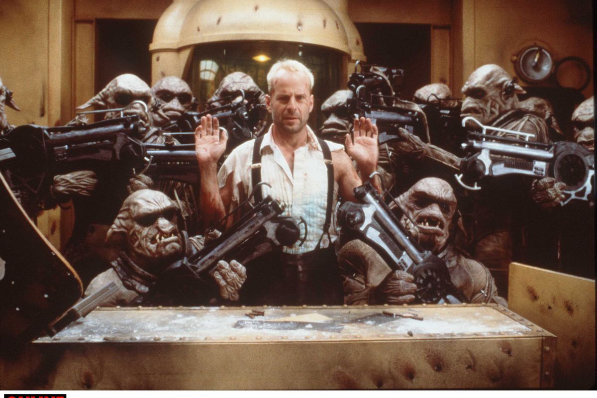 1997 Bruce Willis stars in the new movie “The Fifth Element”