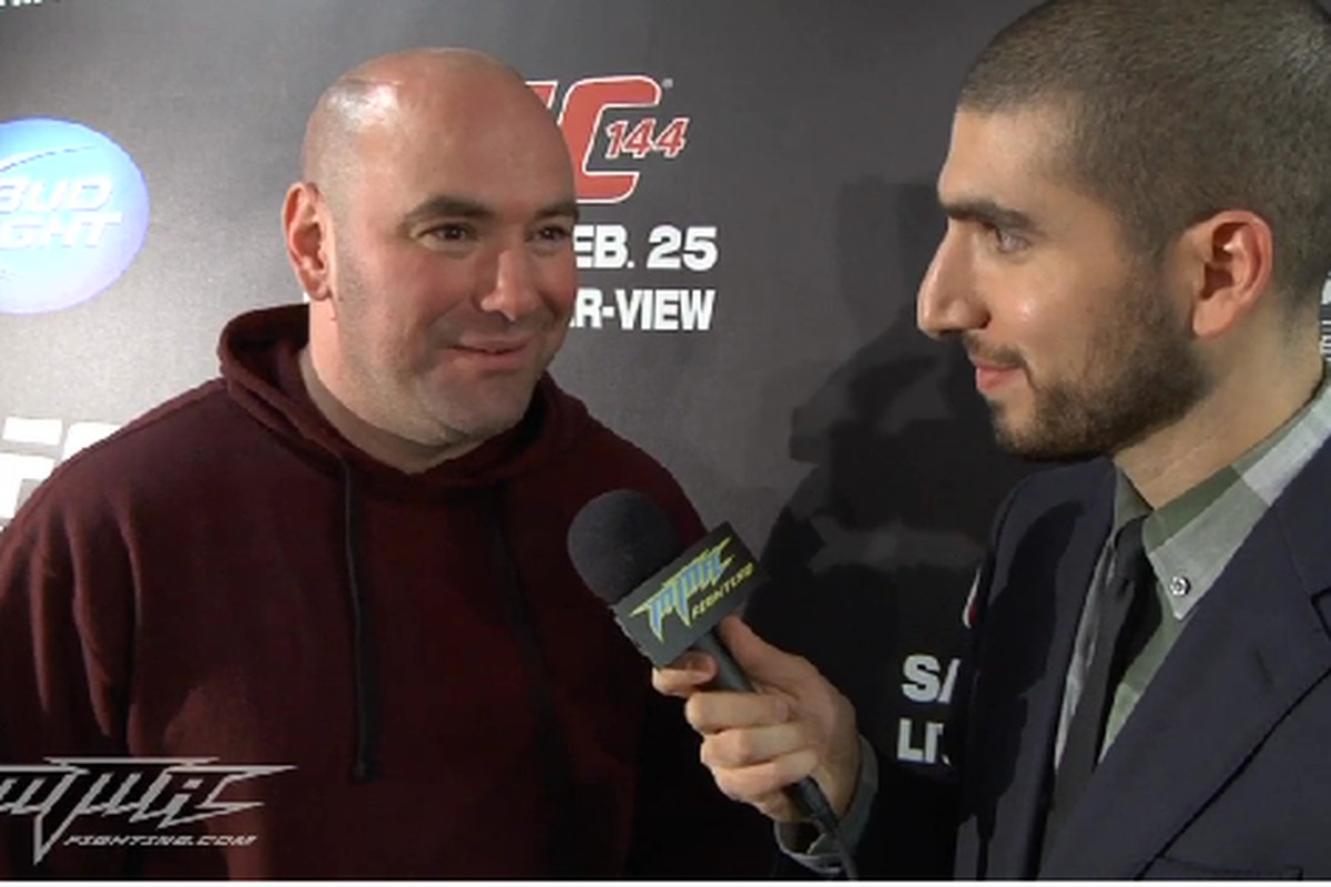 Dana White & Ariel Helwani caught up for a few minutes after UFC 144.