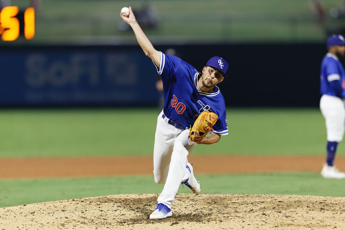 Ricky Vanasco pitched eight scoreless innings in seven appearances with Triple-A Oklahoma City, including the playoffs. The right-hander is back with the Dodgers after signing a major league contract on November 16, 2023.