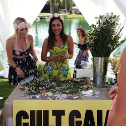 LA's own Cult Gaia served charming floral crowns to Lacoste partygoers.
