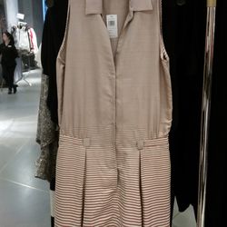 Agnona striped sleeveless dress, $539