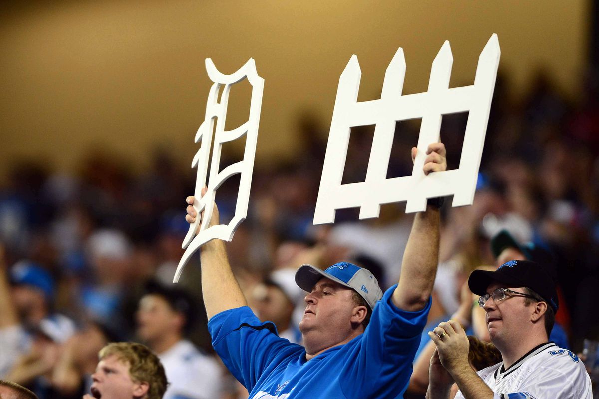 Sep 9, 2012; Detroit, MI, USA; The Detroit Lions answer the hopes of their fans as the defense leads the team to a victory over the St. Louis Rams at Ford Field. Mandatory Credit: Andrew Weber-US Presswire