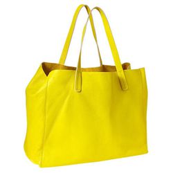 <b>Gap</b> Leather Tote in solar flare, <a href="http://www.gap.com/browse/product.do?cid=34740&vid=1&pid=246237082">$125</a>