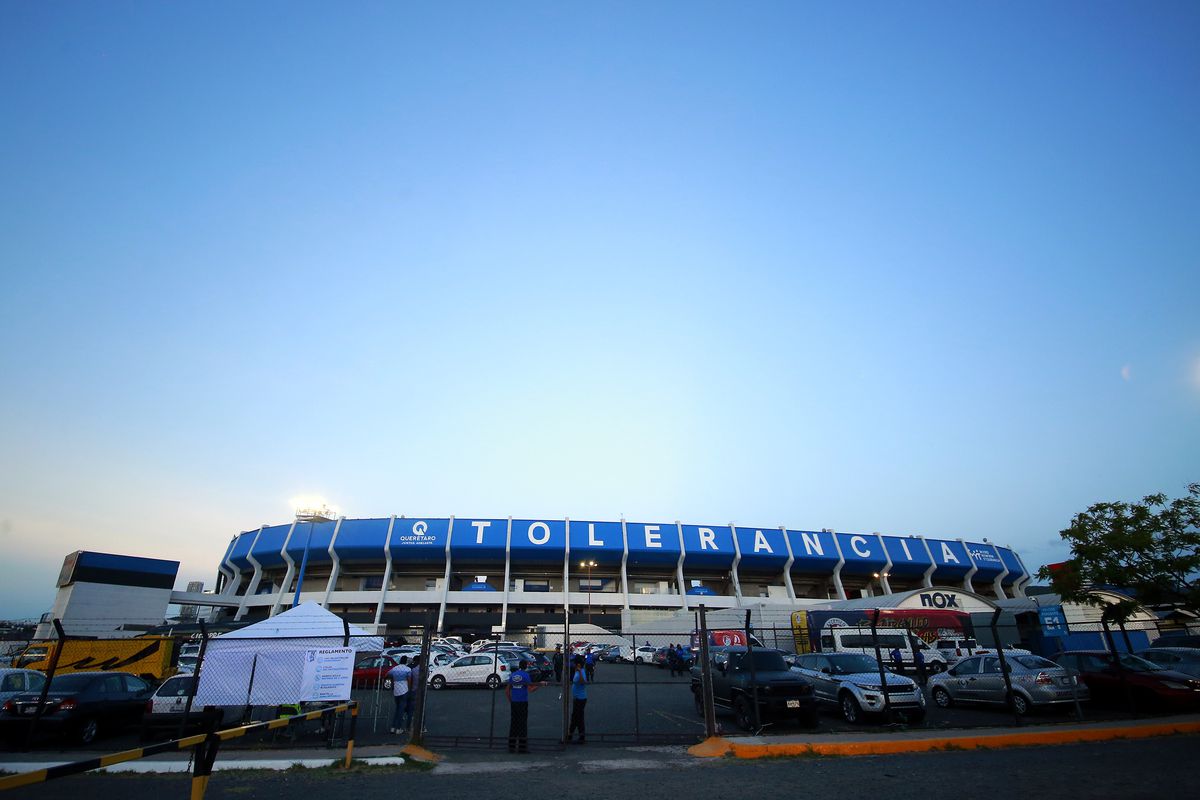 General view of the La Corregidora Stadium prior to the 8th round match between Queretaro and Atletico San Luis as part of the Torneo Apertura 2022 Liga MX at La Corregidora Stadium on August 11, 2022 in Queretaro, Mexico.