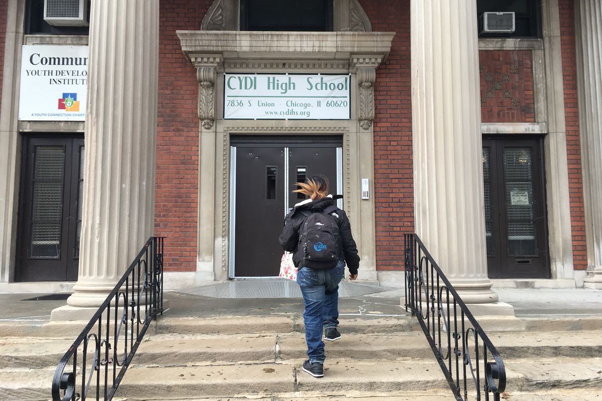 A story about a 16-year-old student struggling to read was one of our most-read stories of the year. Here his aunt, Katrina Falkner, heads into his high school for a meeting with the special education team.