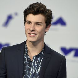 Shawn Mendes arrives at the MTV Video Music Awards at The Forum on Sunday, Aug. 27, 2017, in Inglewood, Calif.