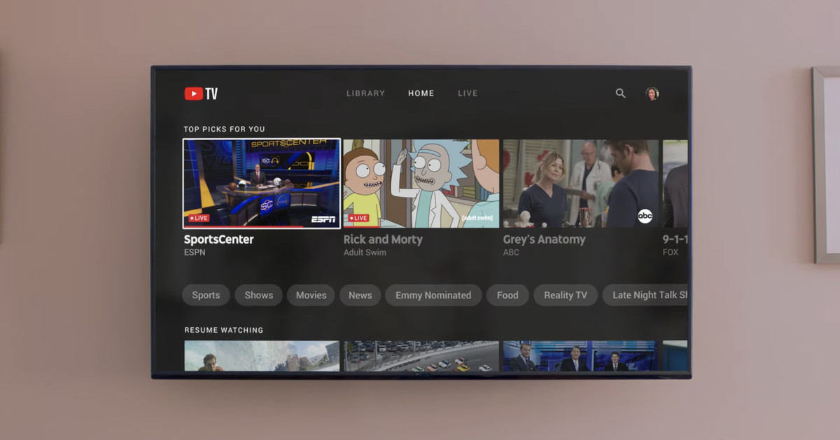 Aktualizacja YouTube TV pozwoli Ci oglądać cztery kanały jednocześnie
