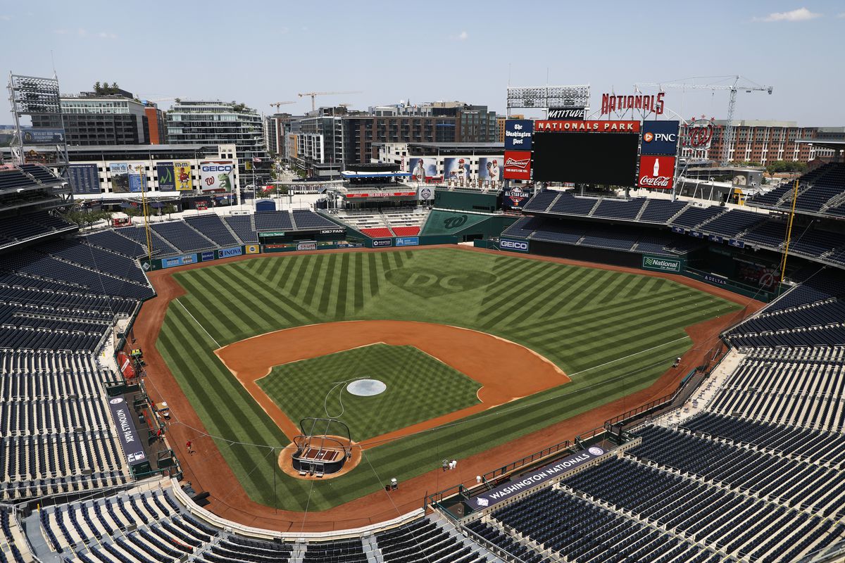 An overall view during the Washington Nationals Summer Workouts at Nationals Park on July 03, 2020 in Washington, DC.