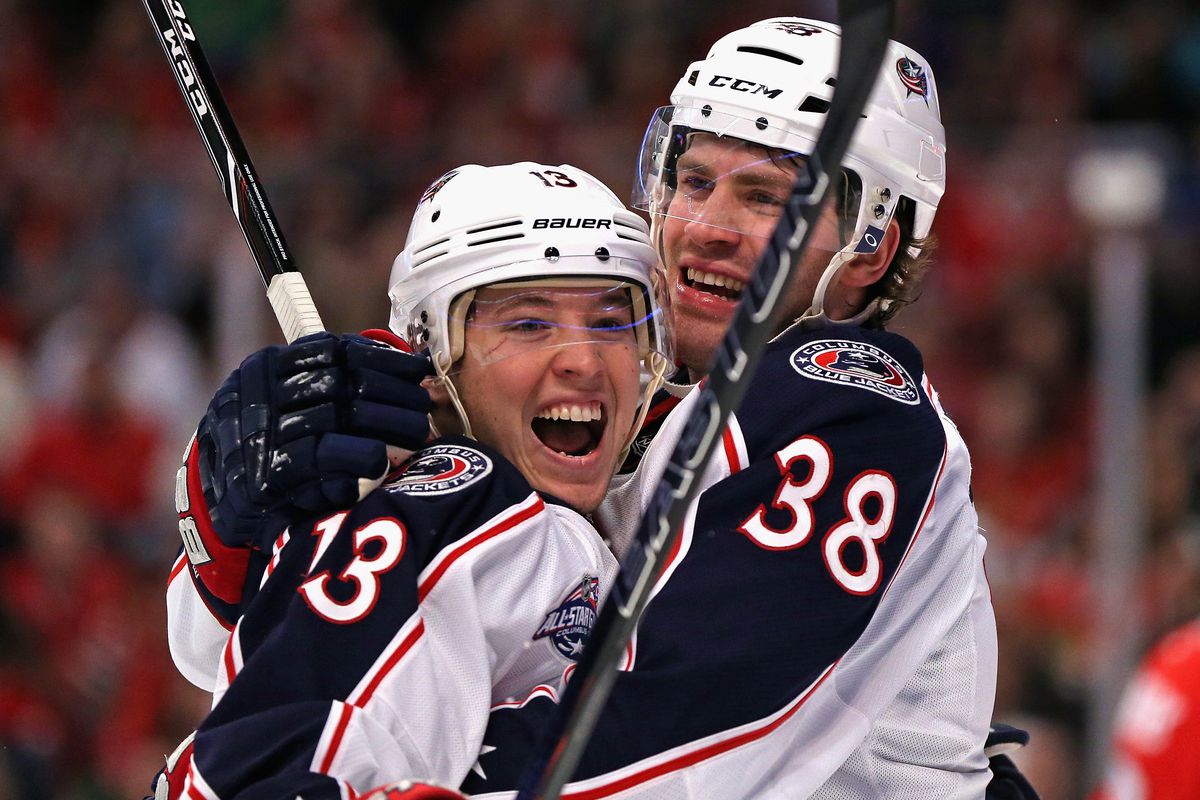 When your fantasy hockey season ends this week, I hope you're as happy as Cam Atkinson is here in this photo - Photo Credit