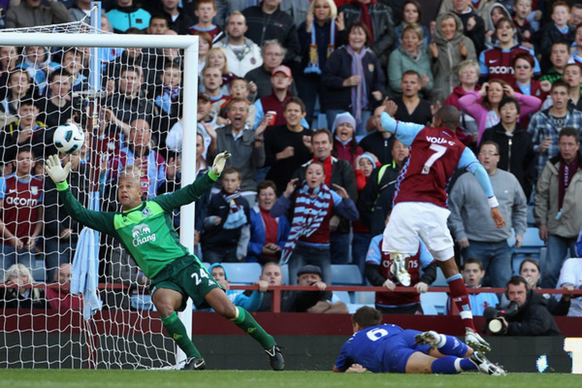 Aston Villa missed Ashley Young on Boxing Day.  (Photo by Phil Cole/Getty Images)