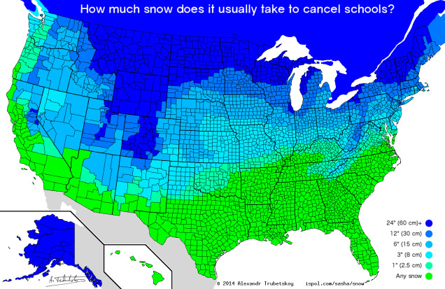 snow day map